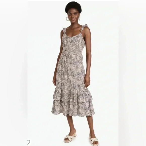 PAIGE Dresses & Skirts - Paige Gisela Dress Ditsy Floral Midi Dress